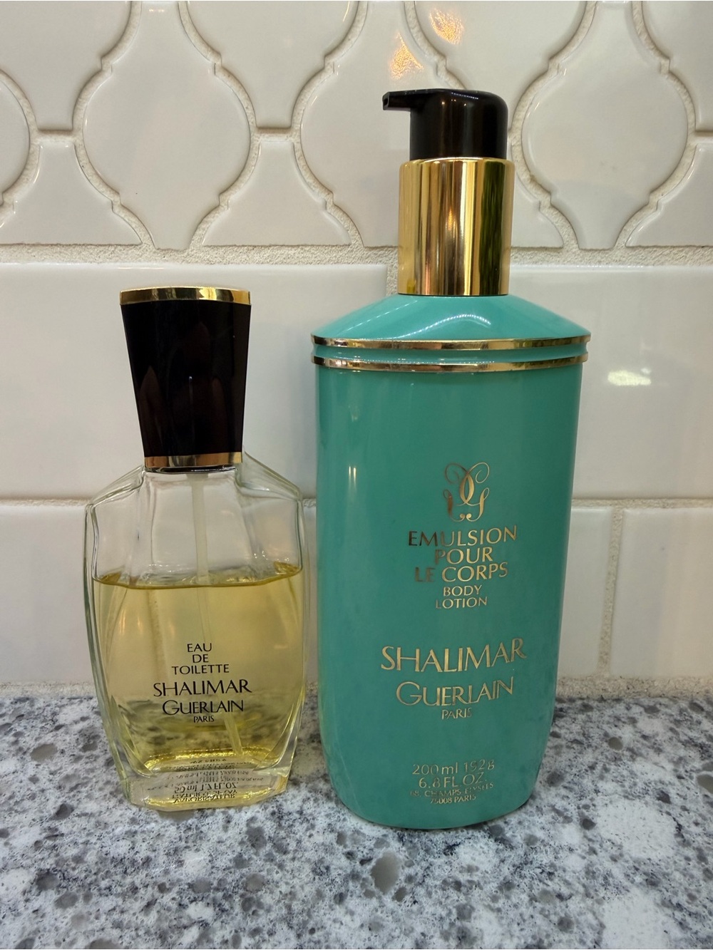 Shalimar Guerlain Turquoise Body EDT Bundle